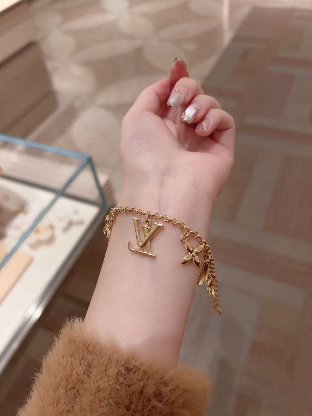 Louis Vuitton floral bracelet