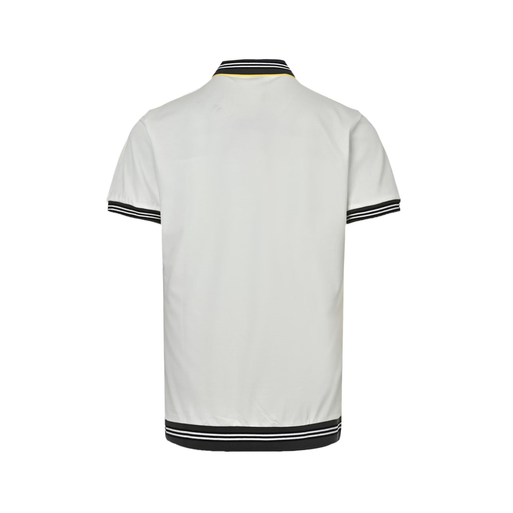 Burberry 25ss color stripe ribbed Polo short sleeve