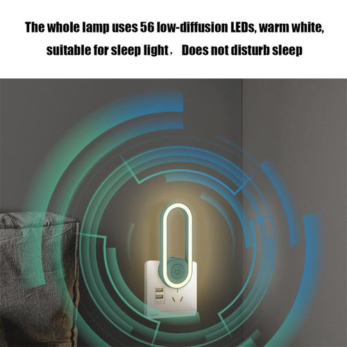 (⚡Last Day Flash Sale-40% OFF)2022 Latest Frequency Conversion Ultrasonic Mosquito Killer with LED Sleeping Light-BUY 3 GET 2 FREE & FREE SHIPPING