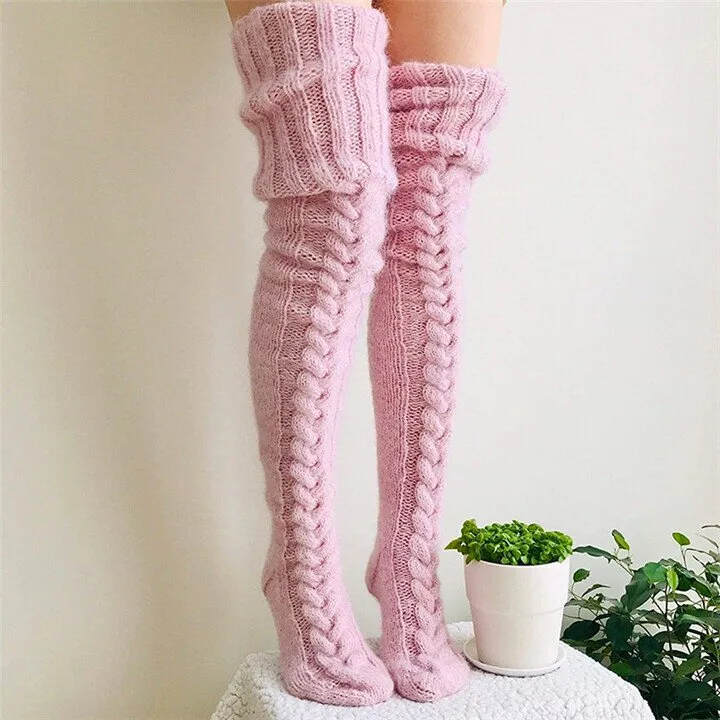 🎄WINTER ON SALE🎄2024 Warm Over Knee Extra Long Knitted Socks