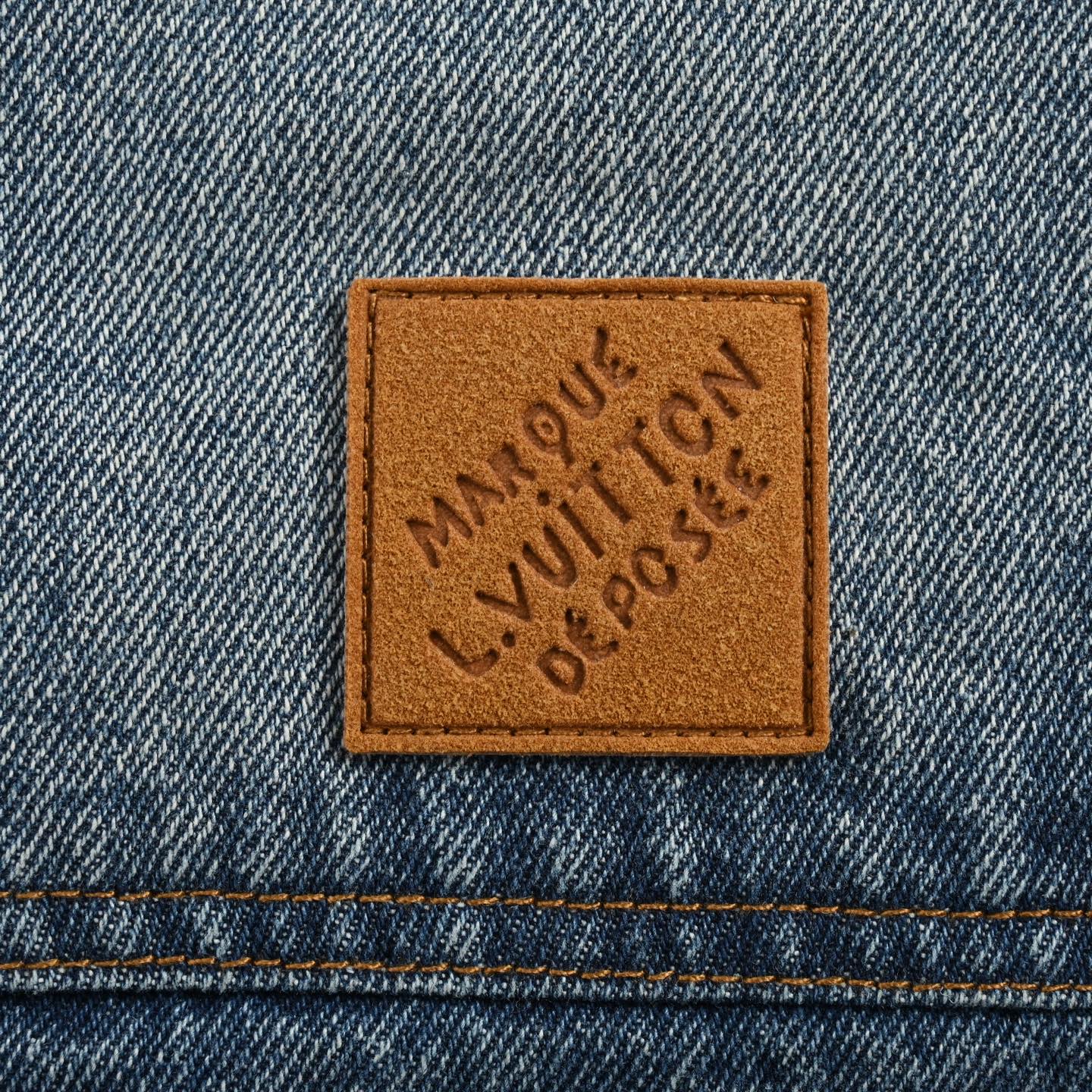 Louis Vuitton 24Fw sun-faded washed denim jacket