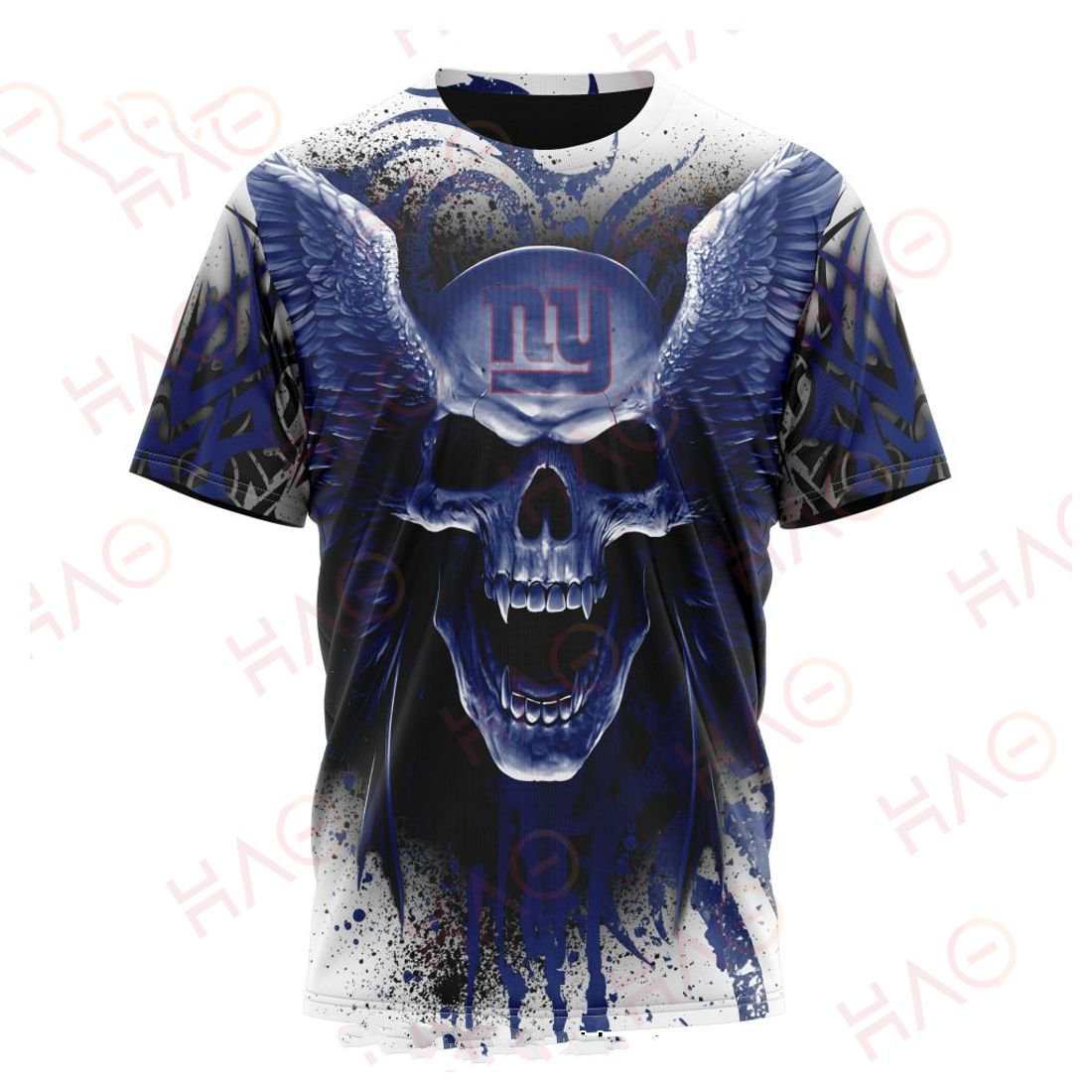 NEW YORK GIANTS 3D HOODIE SKULL ART