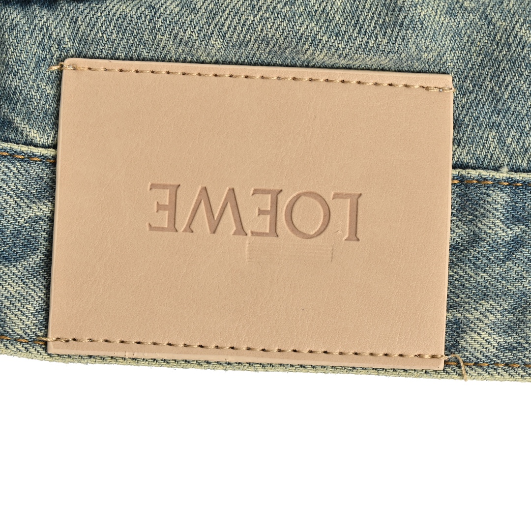 Loewe 24Fw solid color simple jeans