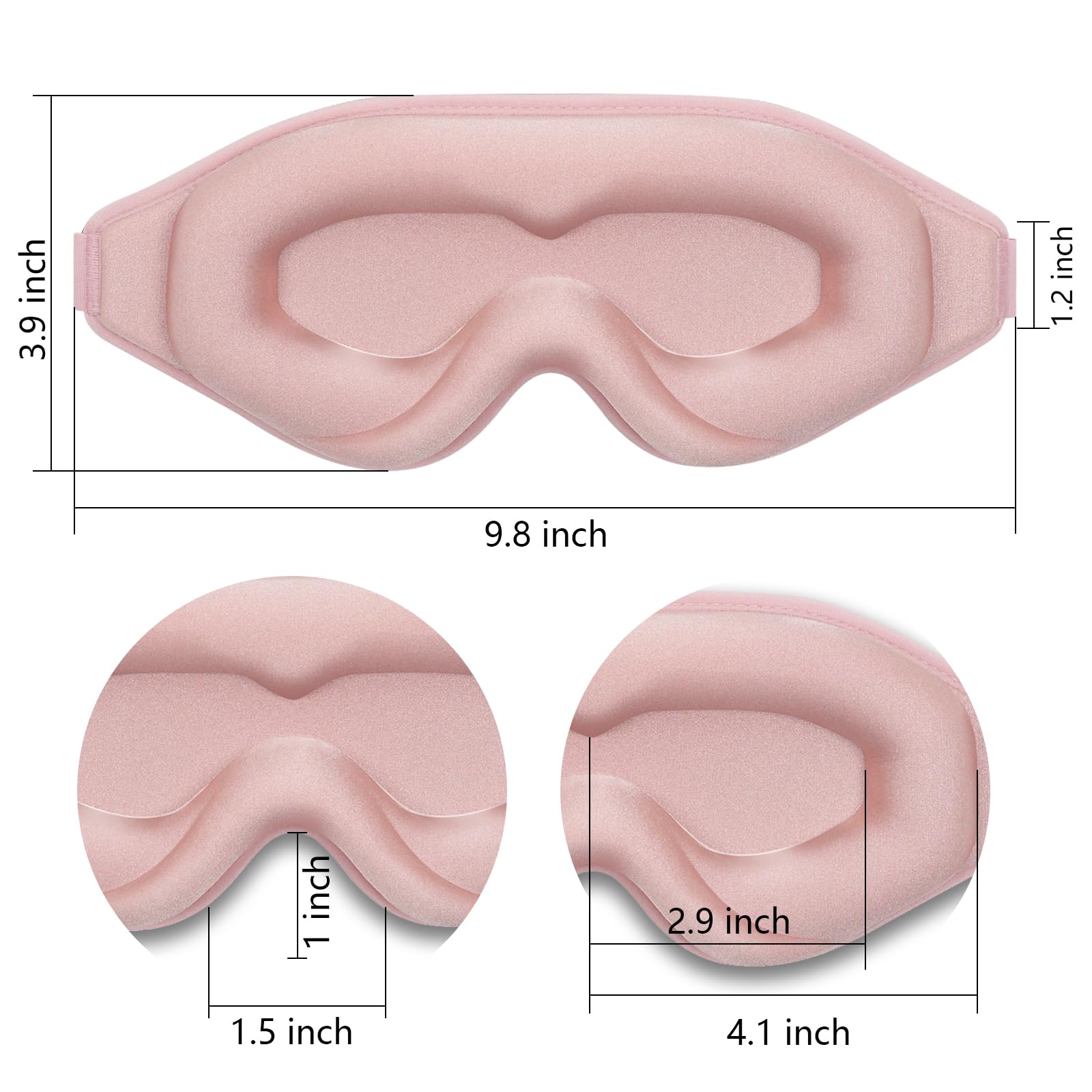 💤Sleep Mask 3D Eye Mask, 100% Block Out Light🌒