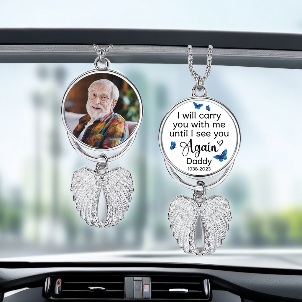 Personalized Angel Wings Keychain