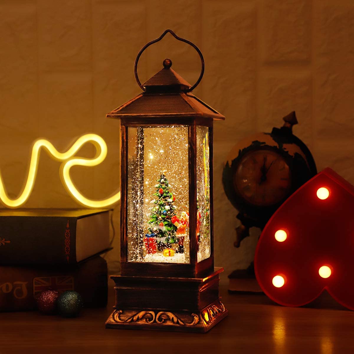 (🌲Early Christmas Sale- SAVE 49% OFF)Snow Globe Christmas Lantern Decorations-BUY 3 GET 10% OFF & FREE SHIPPING