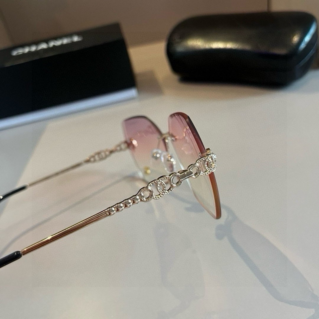 Chanel rimless sunglasses