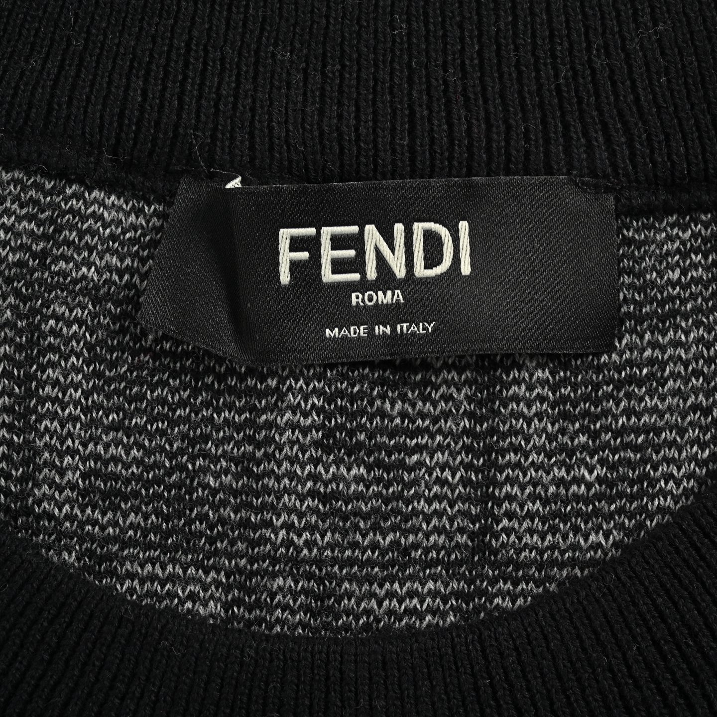 Fendi FF jacquard full print knitted short sleeves