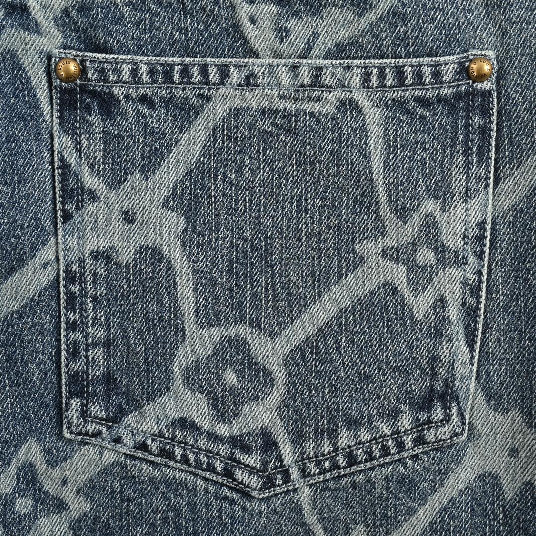 Louis Vuitton 24ss jacquard denim shorts