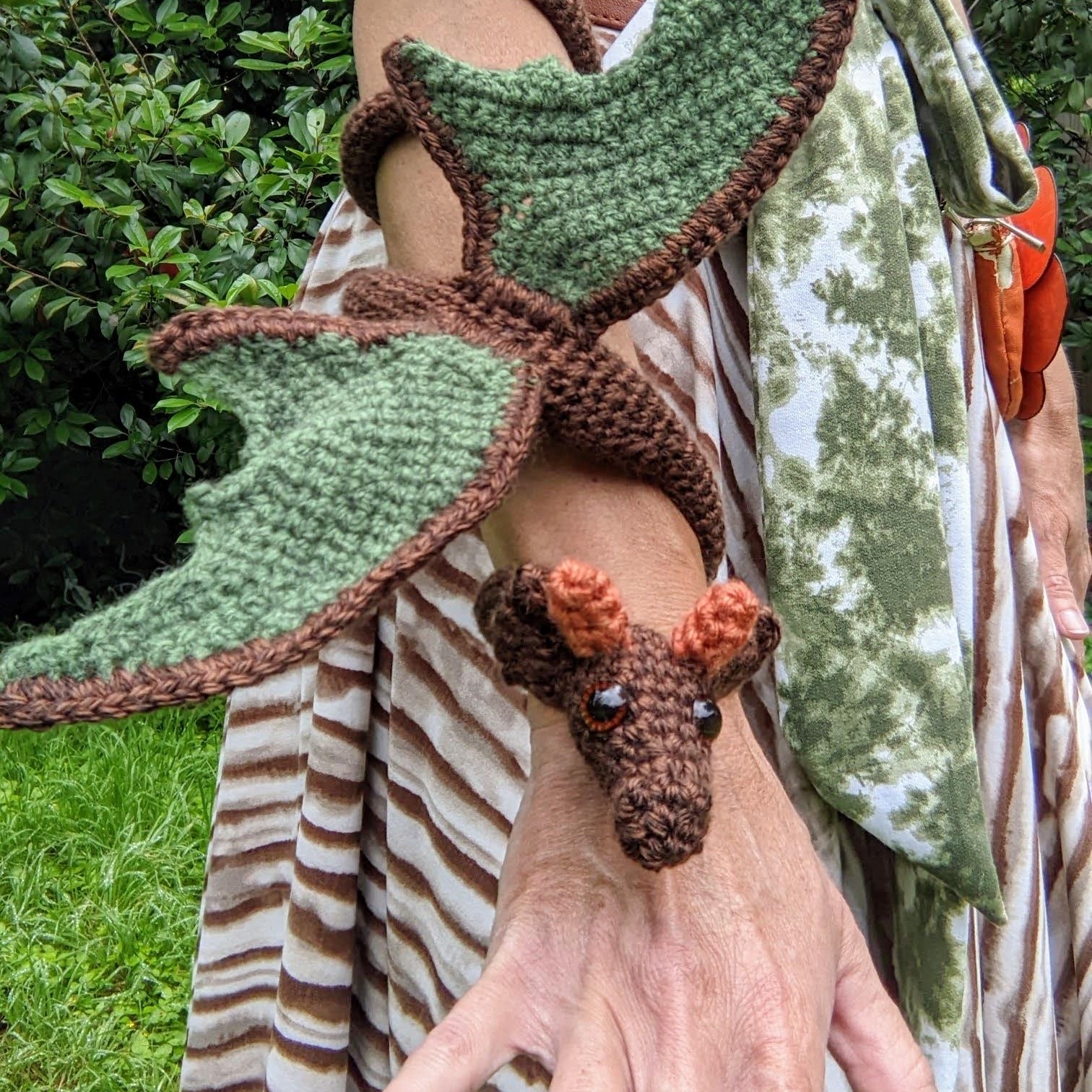 💗🎁 Mother's Day Gift 🐉 Crochet Wearable Wrap Dragon