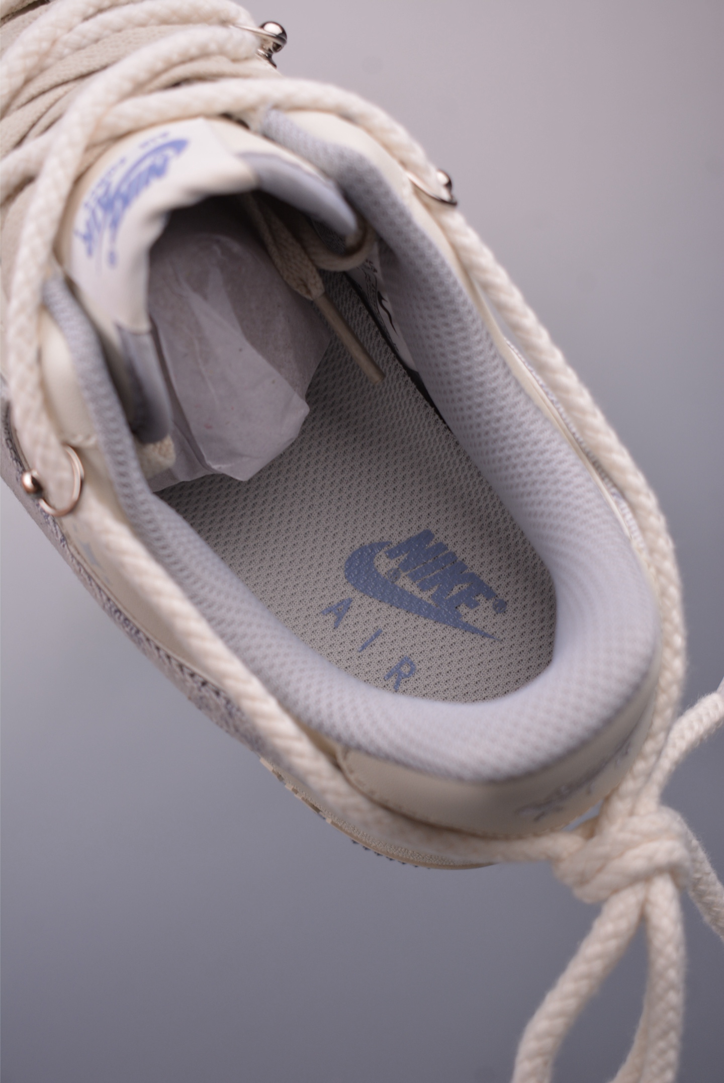 LV x Nike Air Force 1 07 Low Sneakers Thick Rope Straps Beige Capybara LV0506-220