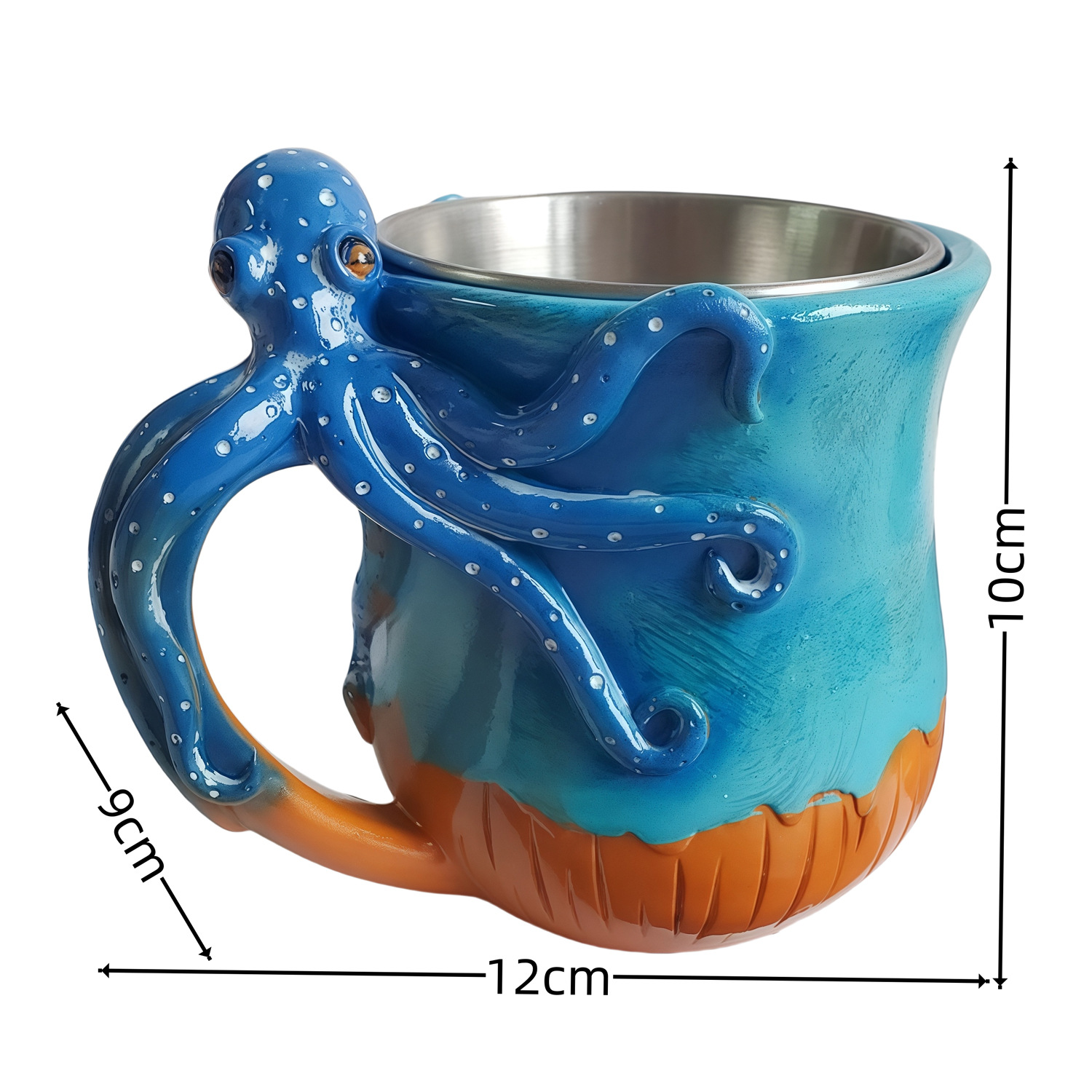 Bestselling Handmade Octopus Mug - Resin Craft Ornament, Creative Design