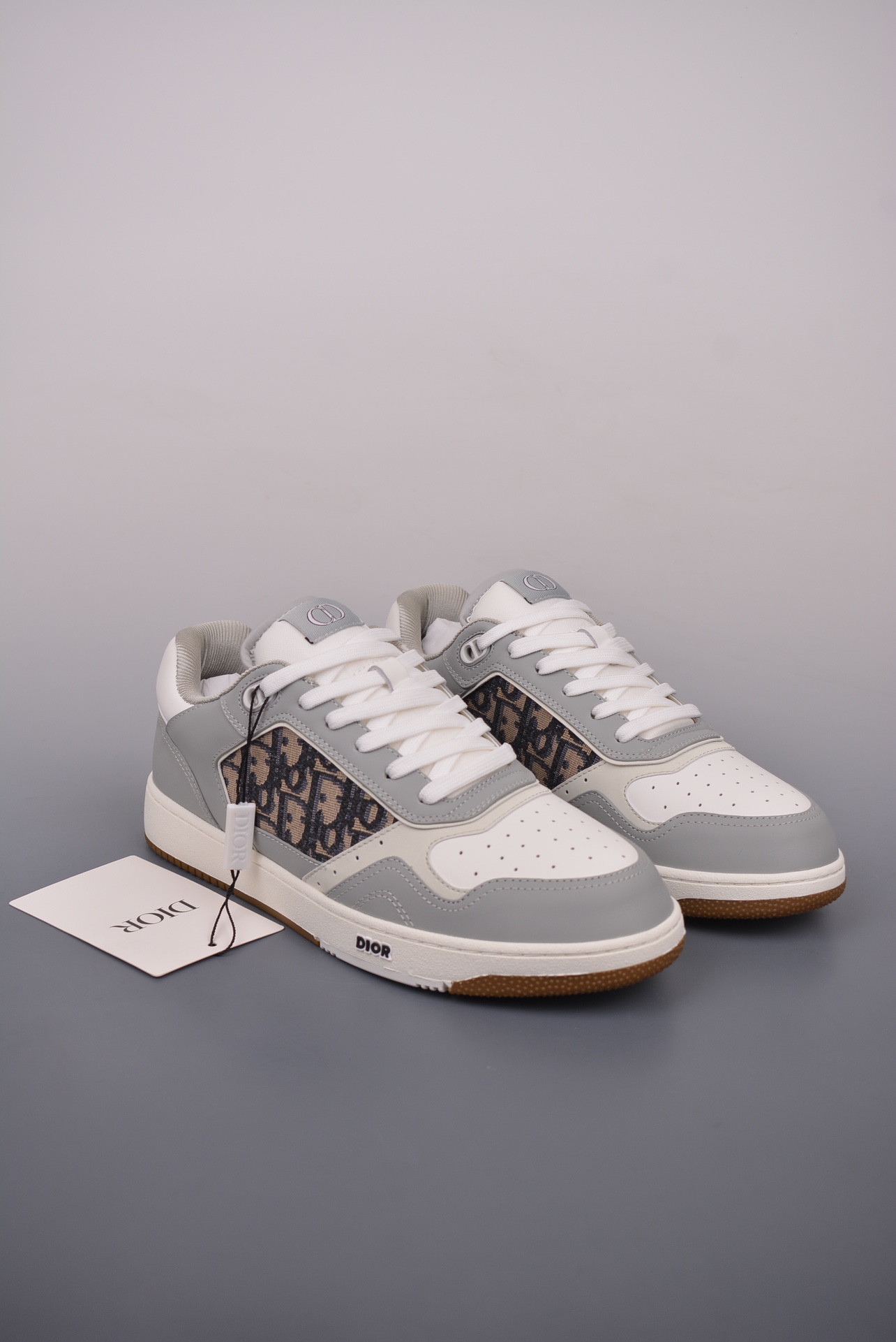 Dior B27 Oblique Galaxy Low Top Sneakers Grey
