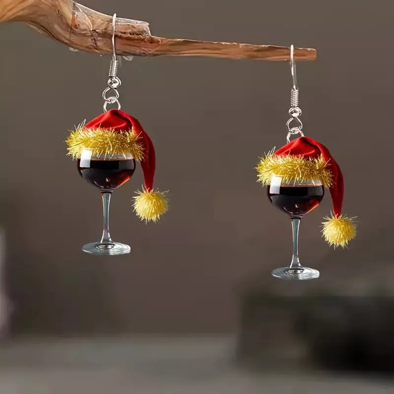 Christmas Beer Mug Earrings