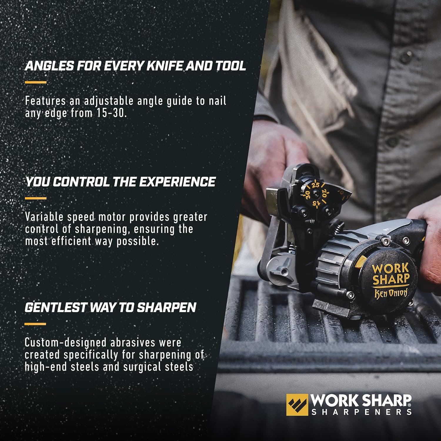 Work Sharp Ken Onion Knife Sharpener Tool Adjustable Knife Sharpening System