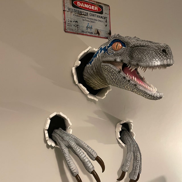 Bursting Through Wall Dinosaur
