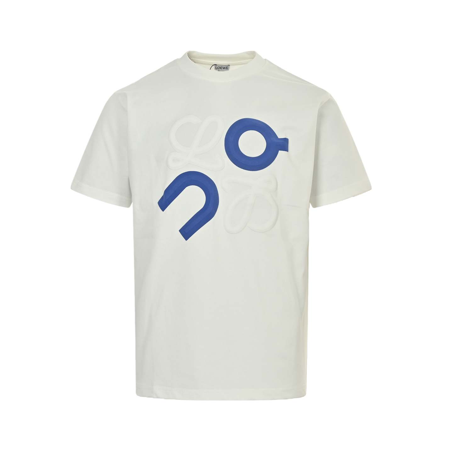 Loewe 25ss suede foam printed logo short sleeve