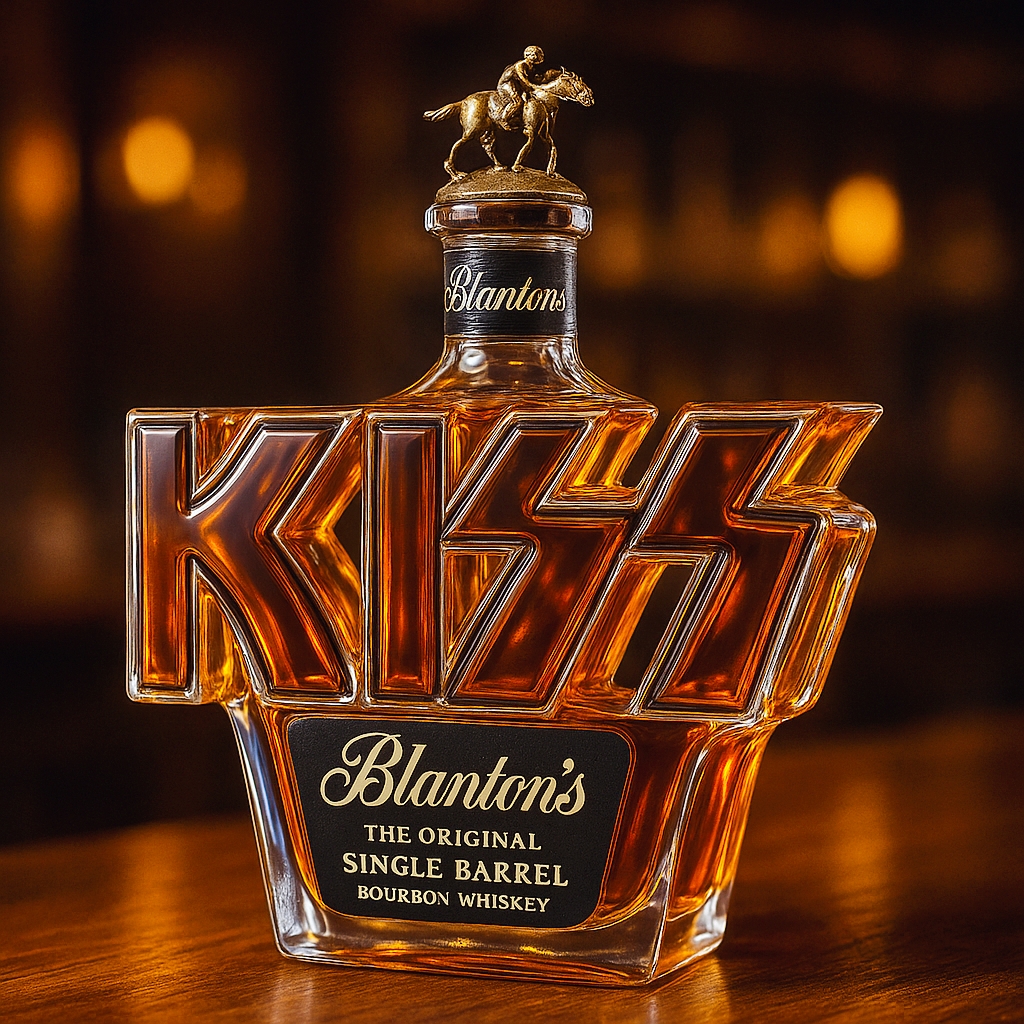 KISS 50th Anniversary Whiskey Bottle