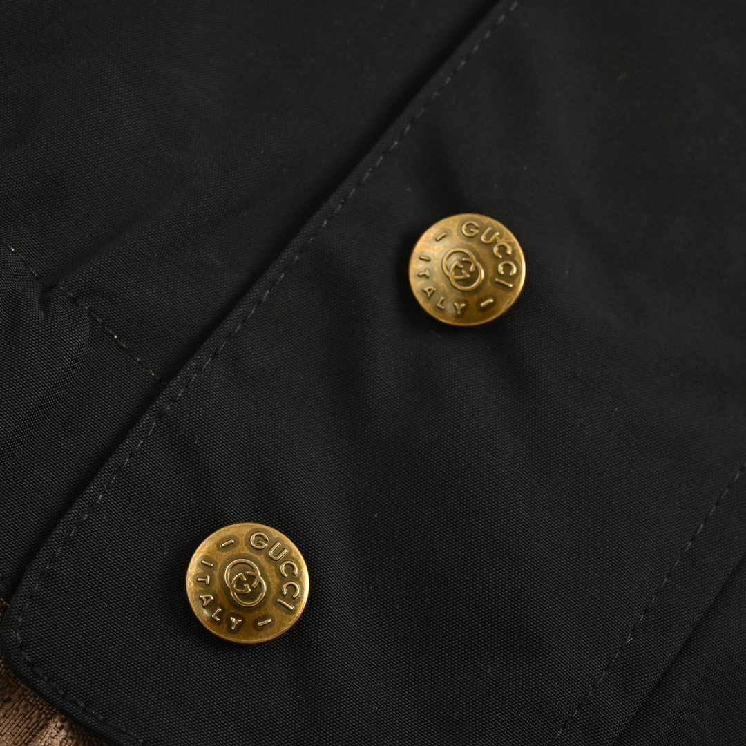 Gucci all-over jacquard double G canvas double-faced jacket