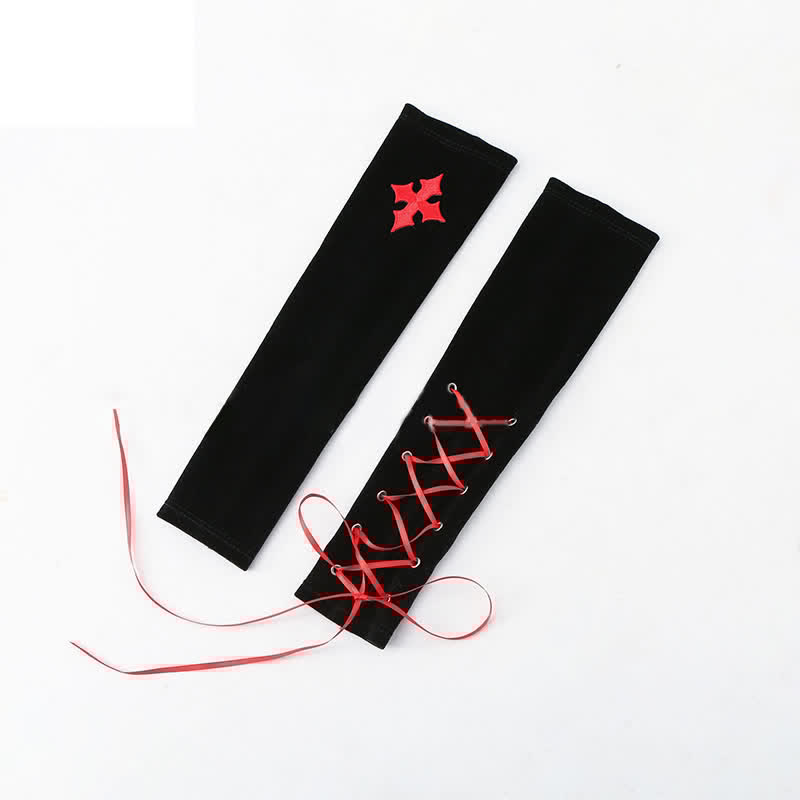 Cosplay Nurse Lace Up Bunny High Split Lingerie Dress