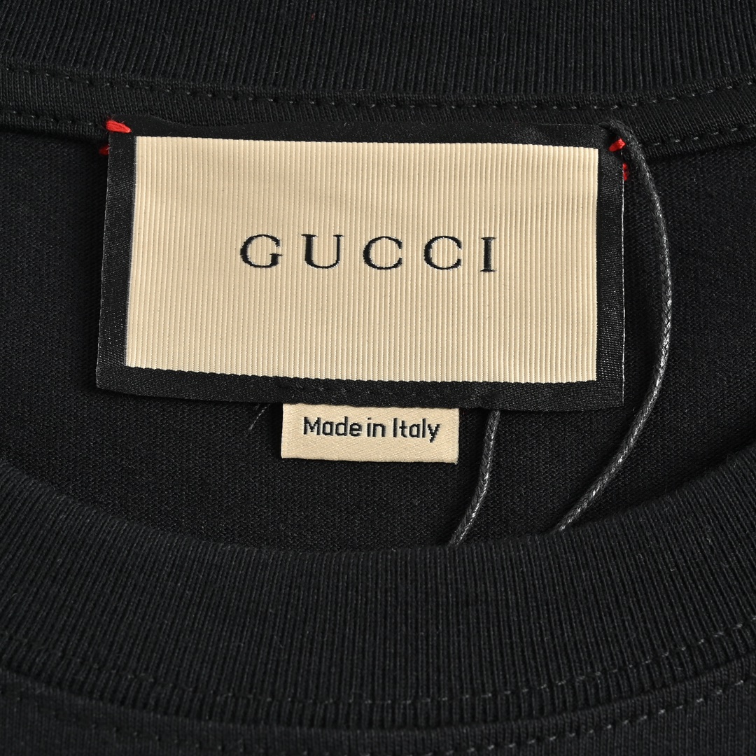 Gucci 23ss interlocking G colorblock logo print short sleeves