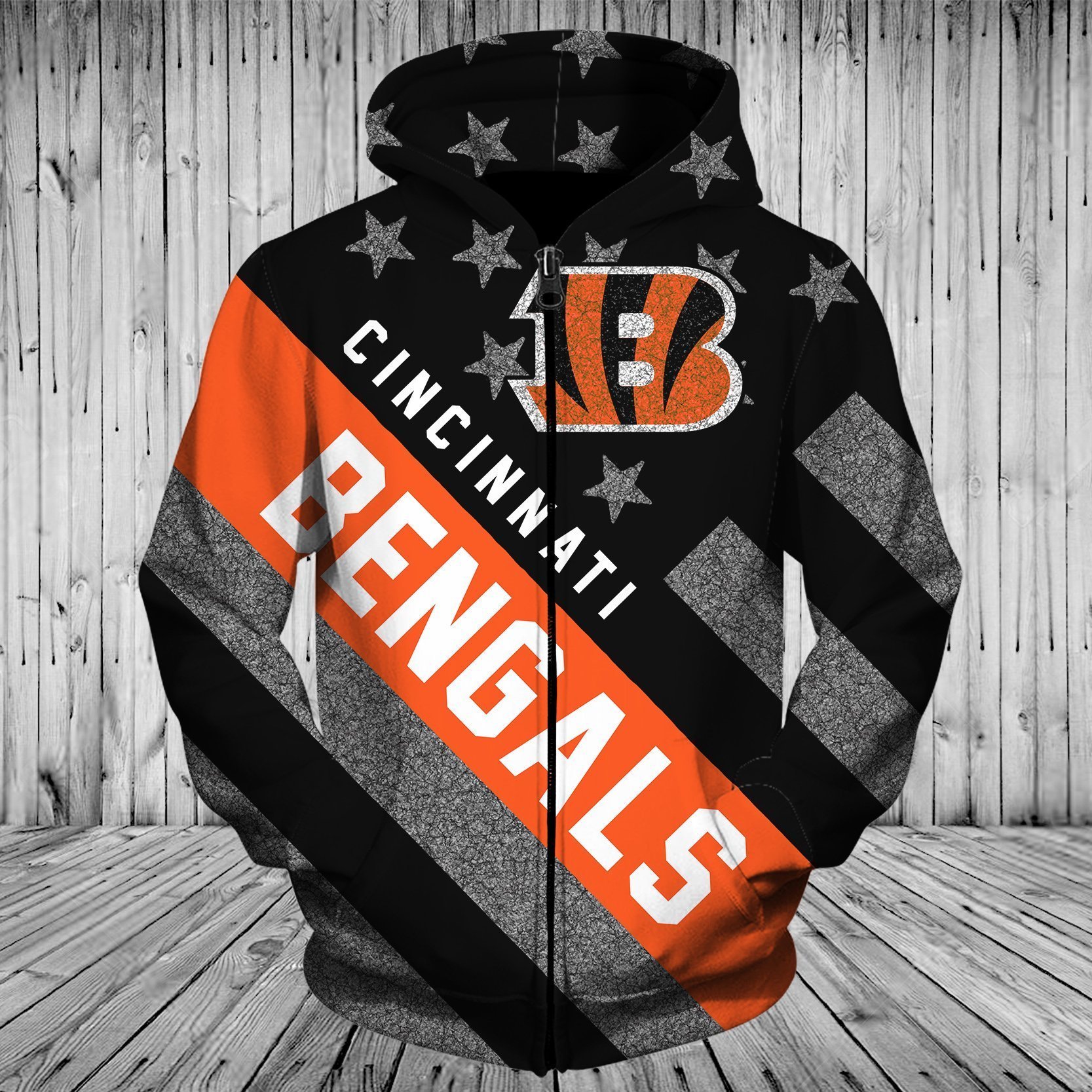 BENGALS 3D HOODIE FLAG53