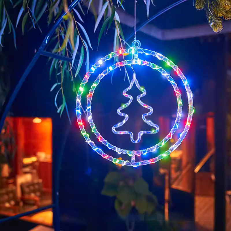 🎄🎅 15.74 in Large Size Rotatable 3D Waterproof Christmas LED Lights Decoration - USB + Remote Control