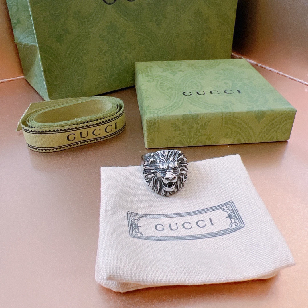 GUCCI Lion Head Ring