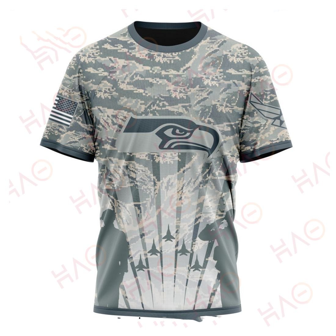 SEATTLE SEAHAWKS 3D HOODIE US AIR FORCE