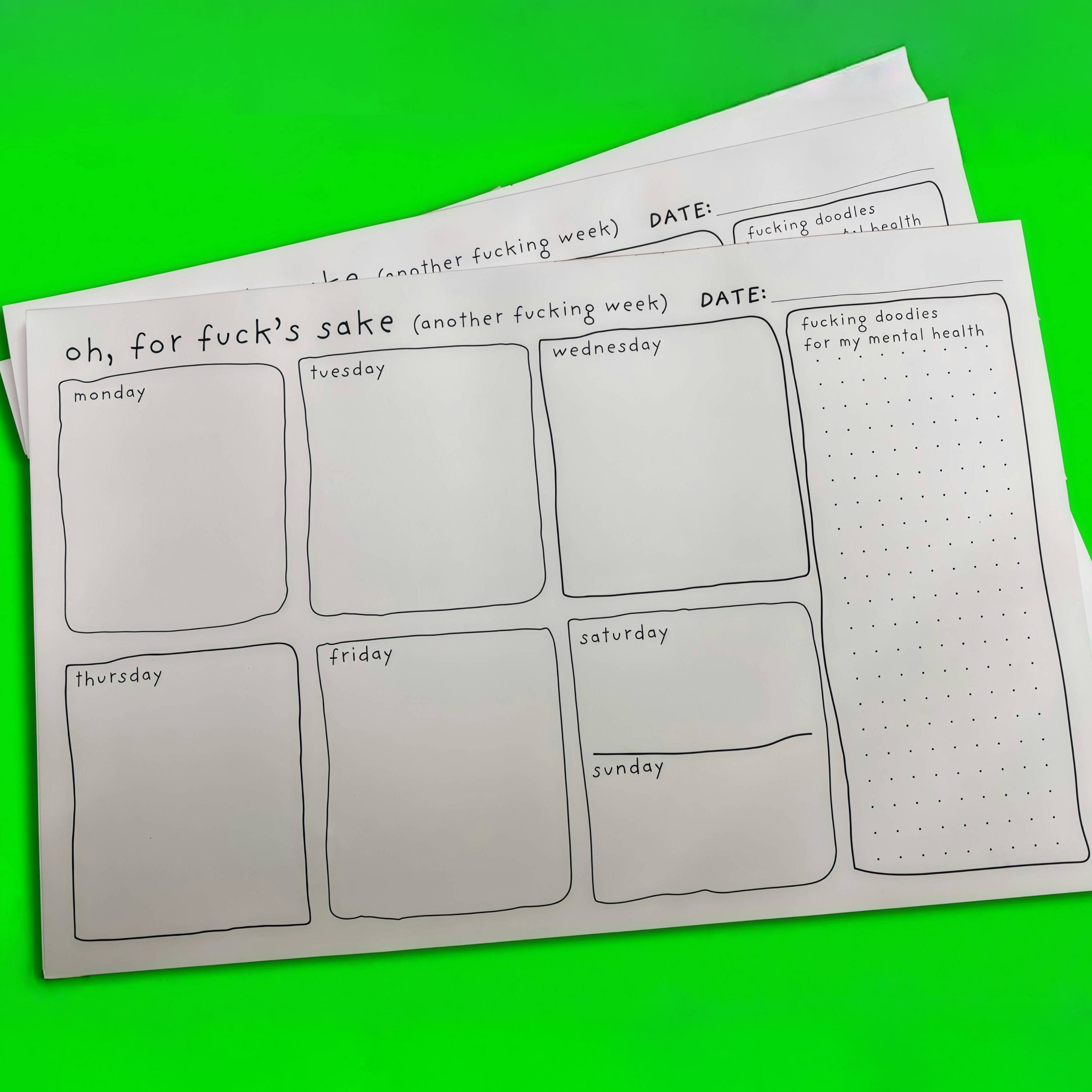 Funny Sweary To-Do List Notepad: Sarcastic Office Decor
