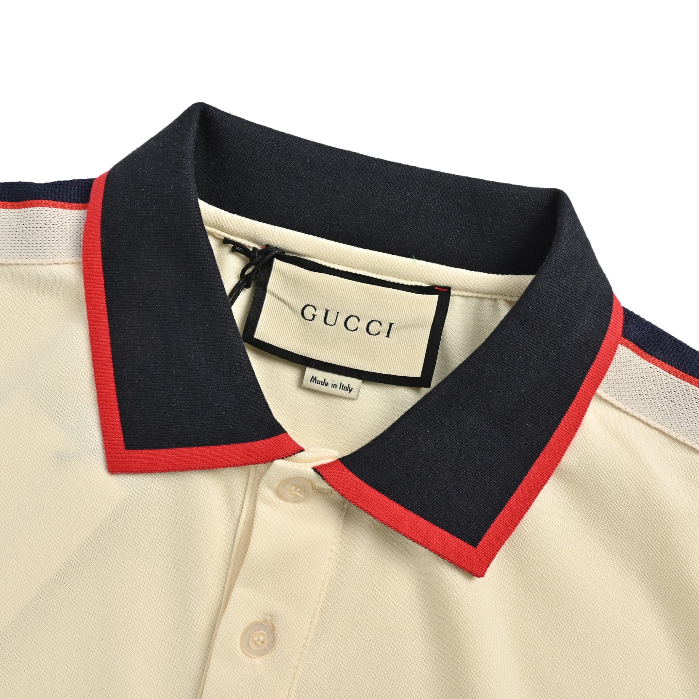 Gucci Classic Shoulder Jacquard Webbing Polo Short Sleeve