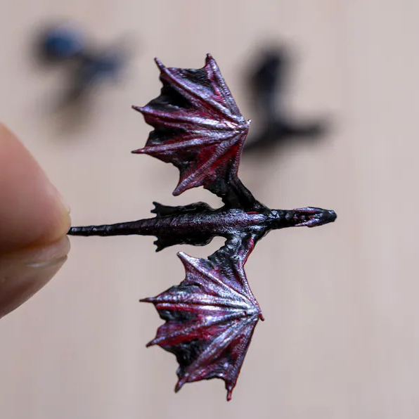 Mini handmade dragon model