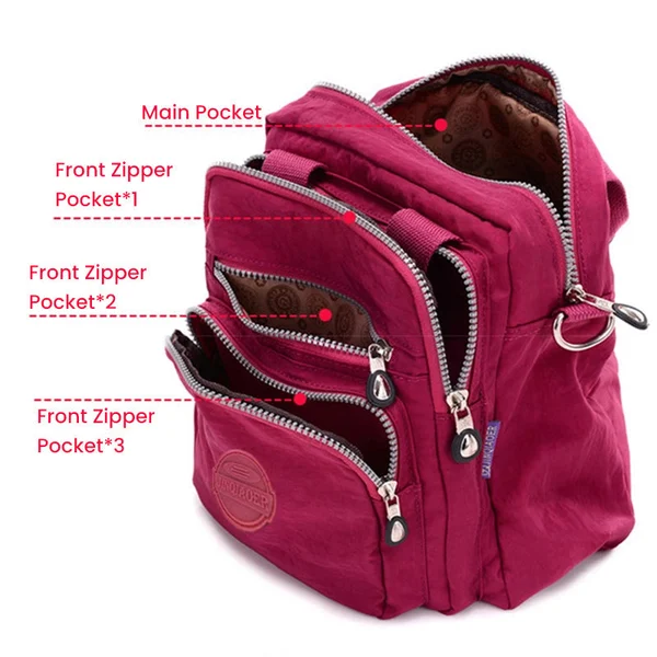 3 in 1 Waterproof Multifunctional Casual Crossbody Bag