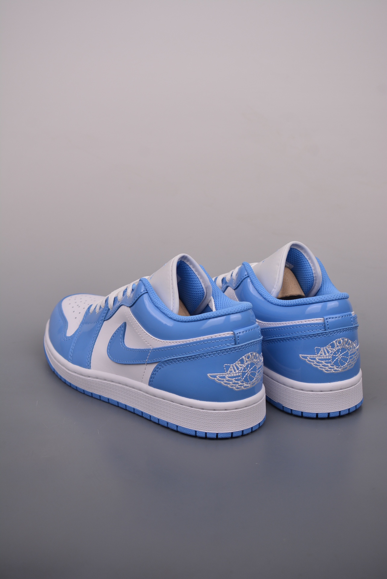 Air Jordan 1 Low Patent Leather White Blue FZ2138-114