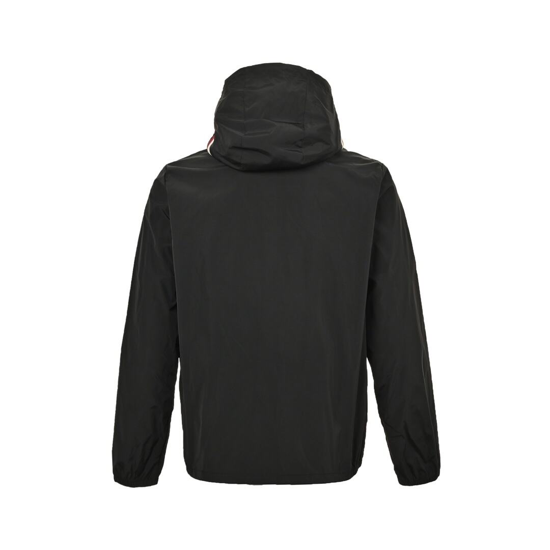 Moncler 24Fw hooded windbreaker jacket with webbing