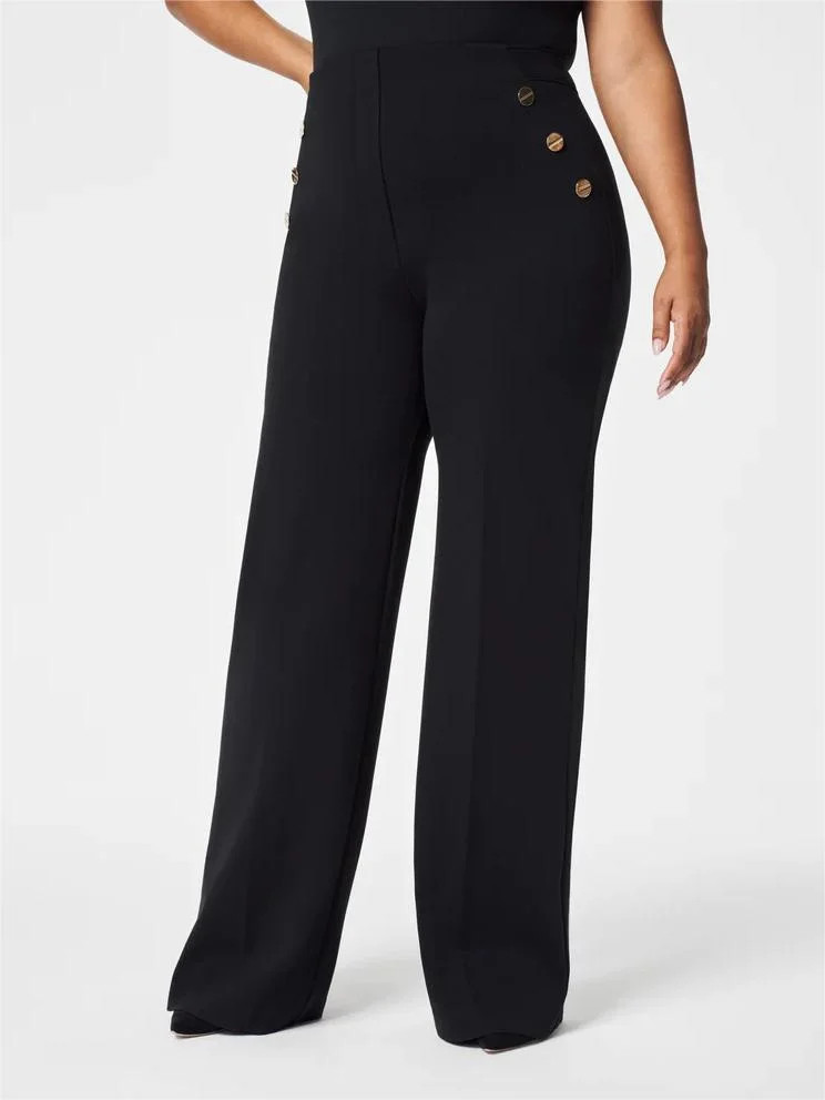 🔥Last Day 70% OFF -Tummy Control Button Wide Leg Pant(BUY 2 FREE SHIPPING)