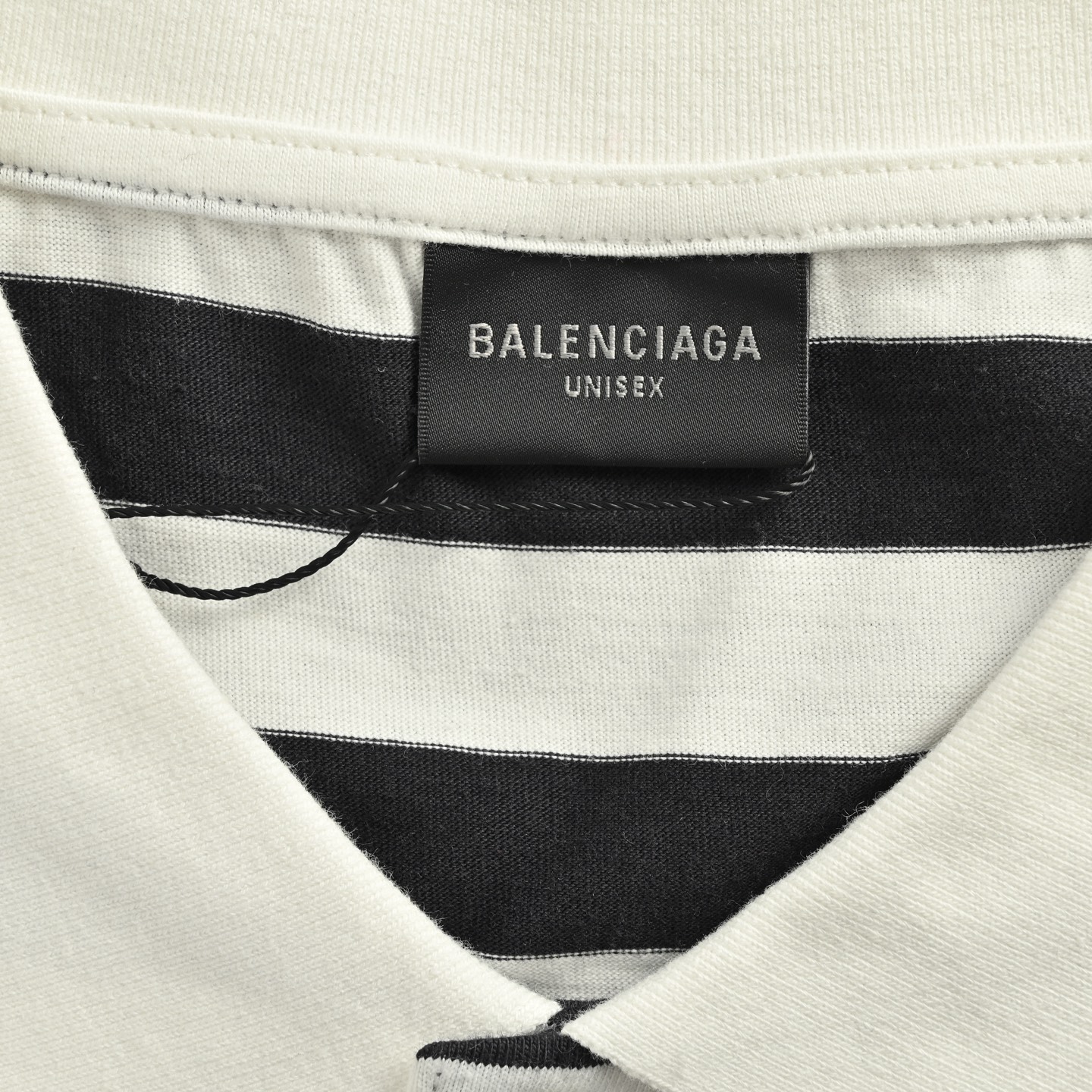 Balenciaga 25ss Coke embroidered striped Polo short sleeve