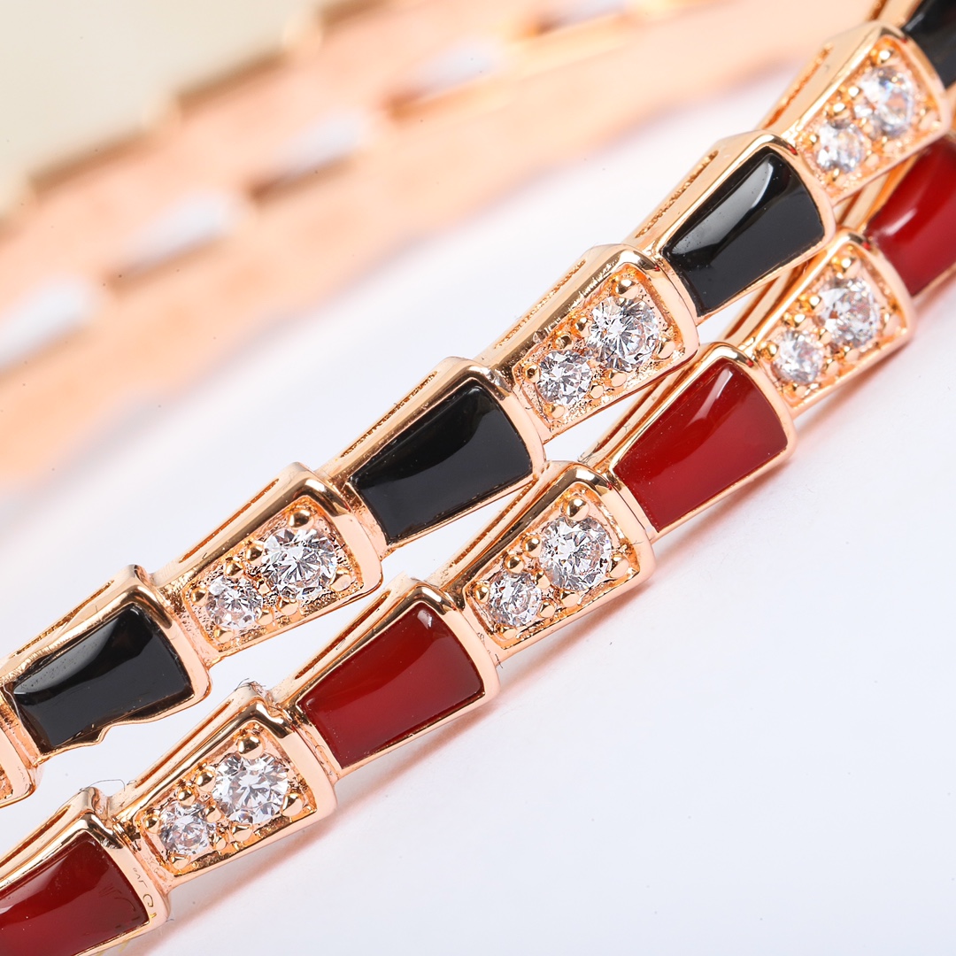 Bulgari Serpenti Viper mother-of-pearl bracelet