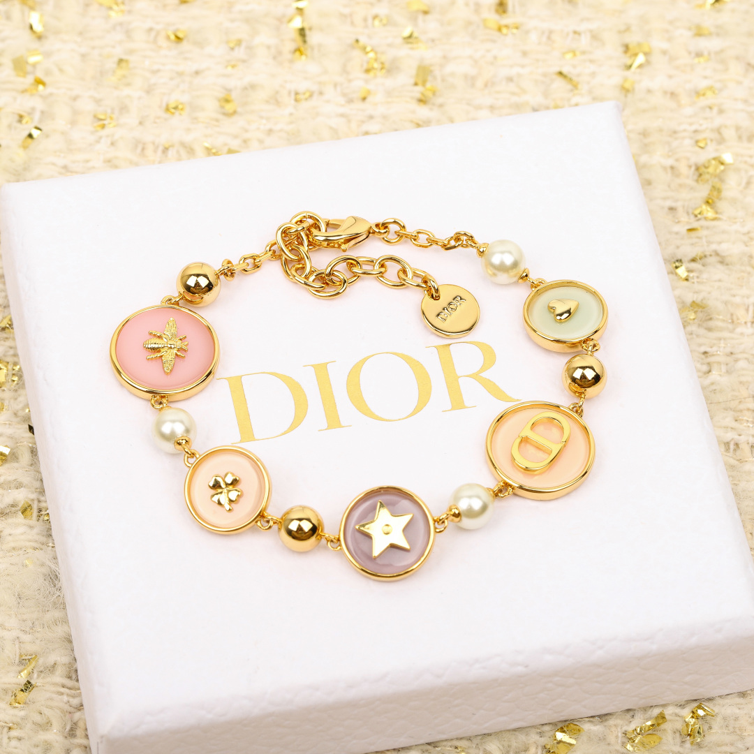 Dior colorful small circle bracelet