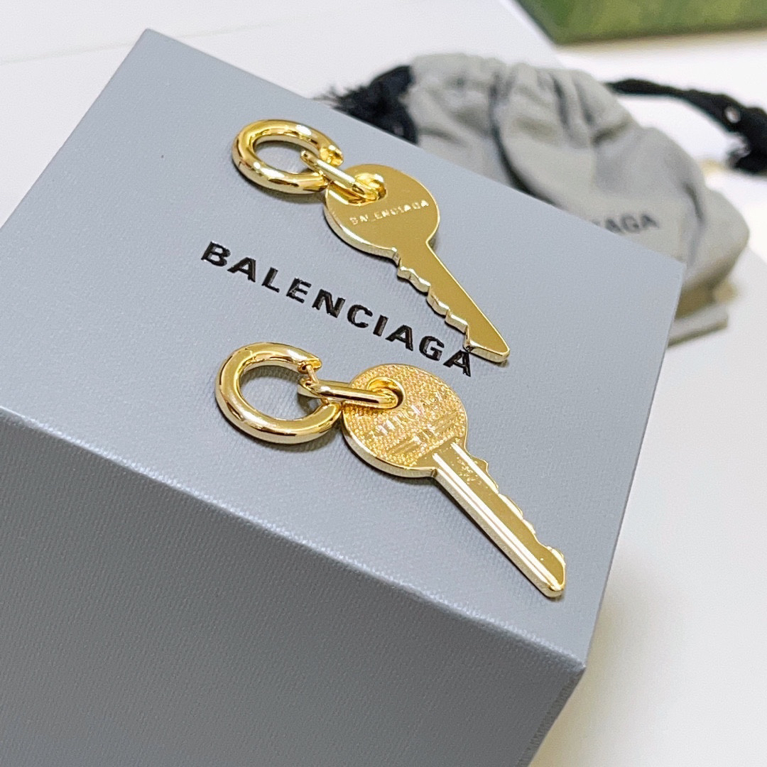 Balenciaga key earrings