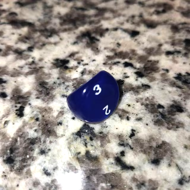 Translucent Gemstone Style D3 (3-Sided) Die Dice