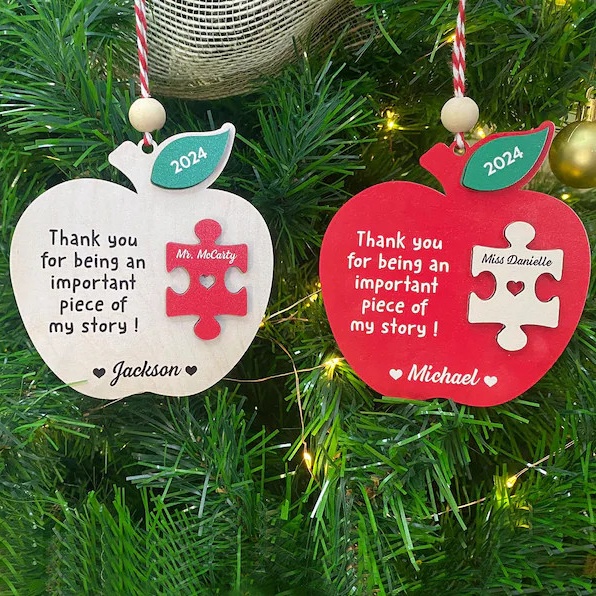 Teacher Appreciation Christmas Ornaments