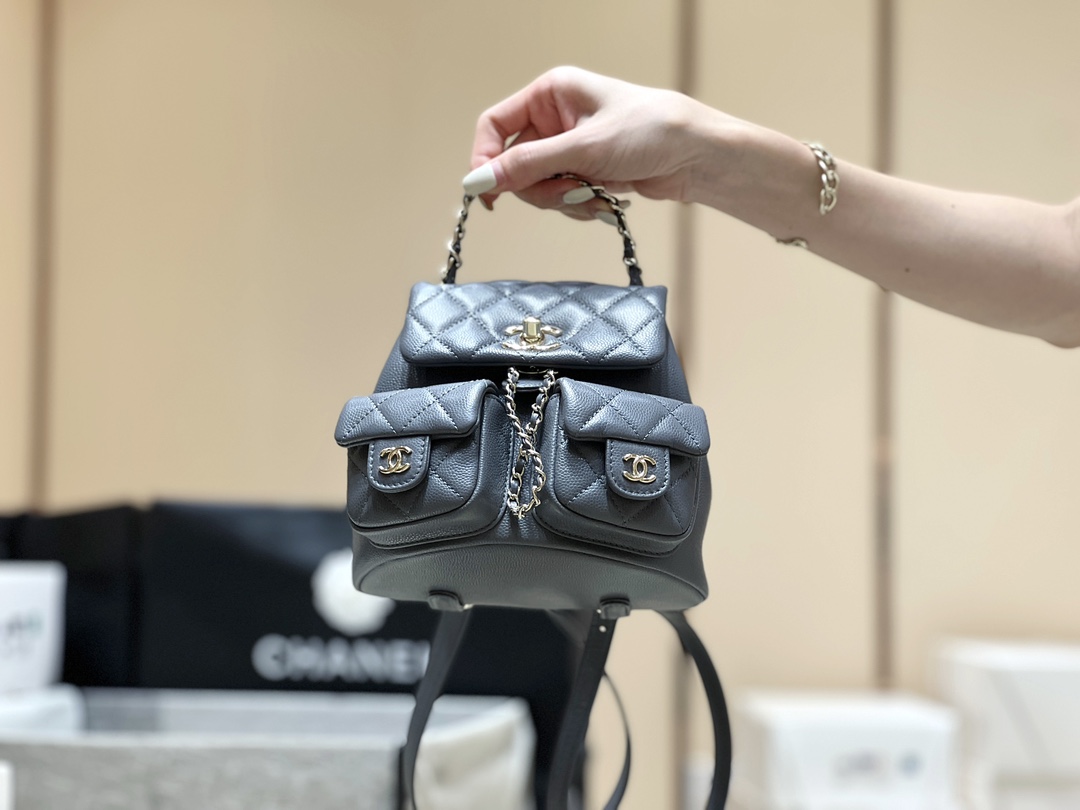 Chanel 24A duma double backpack 3787