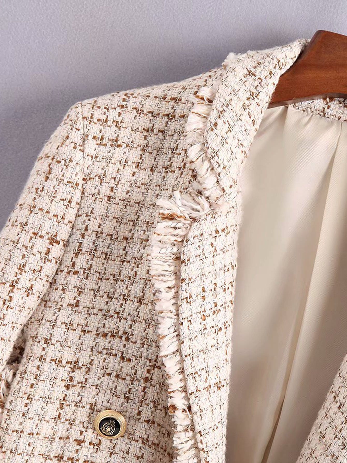 Fringe Edge Tweed Blazer