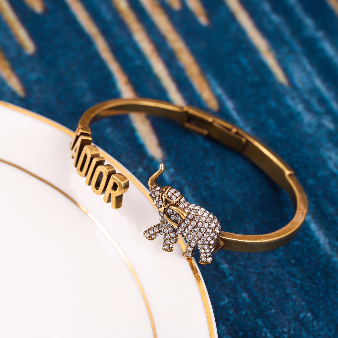 Dior diamond elephant bracelet
