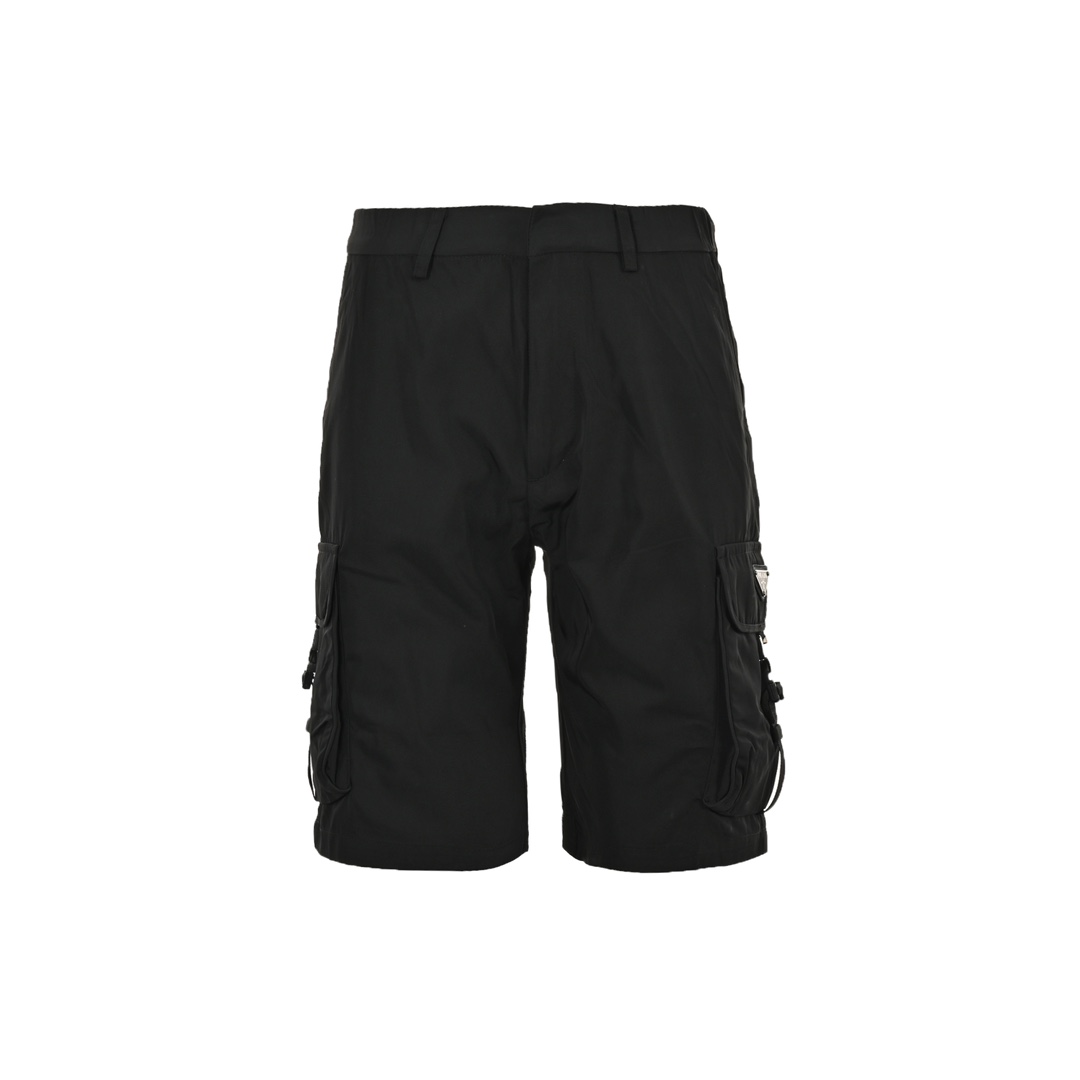 Prada Bermuda Nylon Side Pocket Cargo Shorts