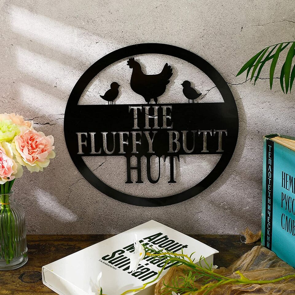 Wall Funny Chicken Coop Decor