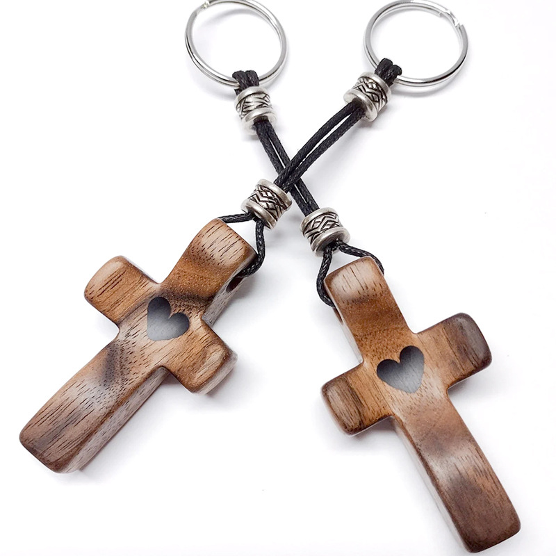 🔥ON SALE🔥HANDMADE Keychain Cross - My Heart | Encouragement Gift