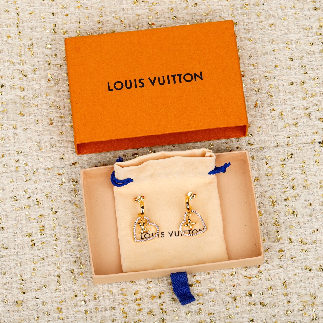Louis Vuitton Heart Earrings