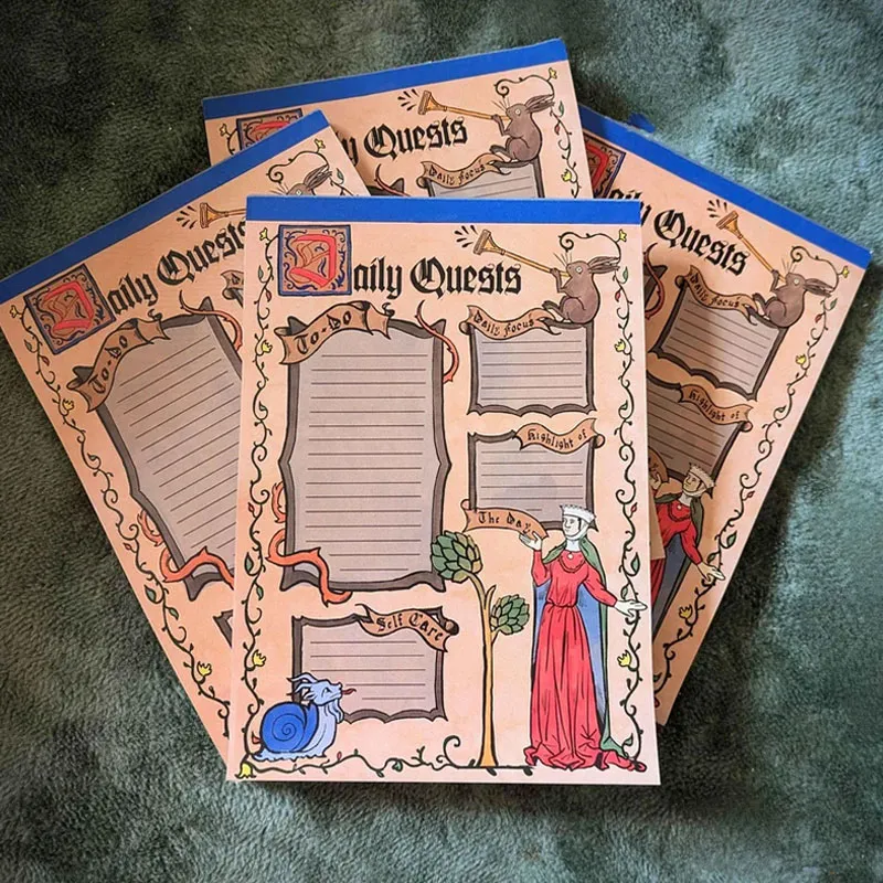 Medieval Inspired Tearaway A4 Notepad